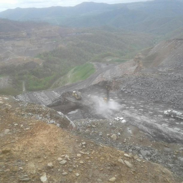 Mountaintop removal on Coal River Mountain, Raleigh County, WV