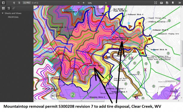 Collins Fork mountaintop removal permit revision Coal River Mountain Clear Creek WV