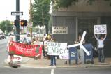 Setting up in front of Massey Headquarters in downtown Richmond, VA.