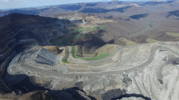 Mountaintop removal coal mining, Coal River Mountain, Raleigh County, WV 4-4-2018