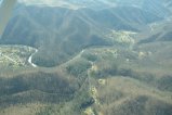 Naoma, Horse Creek, Pettry Bottom, & Sundial. Edwight MTR site at top of photo. Flight by Southwings.org.