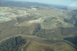 Jarrell Cemetery and Alpha's Twilight MTR site above the remains of Lindytown, WV. Flight by Southwings.org.