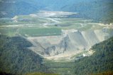 "Birchton Curve" is one of the largest valley fills in West Virginia.  There used to be a valley where the flat land is.